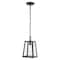 Jonathan Y Glendale 6.75" 1-Light Farmhouse Industrial Iron/Glass Outdoor LED Pendant, Black/Clear JYL2402A - alternate 1