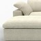 Homeroots 120" Beige Linen Modular Sofa With Ottoman And Storage 714559 - alternate 2