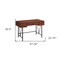 Homeroots 47" Brown and Black Computer Desk With Three Drawers 489912 - alternate 4
