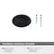 Amerock Vaile 1-3/8 inch (35mm) Length Matte Black Cabinet Knob, 10PK 10VMP53014FB - alternate 3