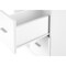 Homeroots 17.75" X 17.75" X 23" White Particle Board Hollow Core 2 Drawers Office Cabinet 333355 - alternate 3