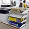 Acrimet Facility 4 Tier Letter Tray Side Load Letter Size A4 Desktop File Organizer Plastic White 256.BO - alternate 2