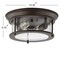 Jonathan Y Lauren 13.25" 2-Light Metal/Glass LED Flush Mount, Oil Rubbed Bronze JYL7446B - alternate 2