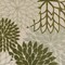 Homeroots 12' X 15' Ivory And Green Floral Indoor Outdoor Area Rug 548128 - alternate 4