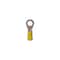 Gb Ring Terminal, 600 V, 12 to 10 AWG Wire, 1/4 to 3/8 in Stud, Vinyl Insulation, Yellow, 50PK 10-108 - alternate 2