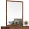 Homeroots 40" Brown Wood Framed Mounted Dresser Mirror 283799 - alternate 3