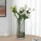 Uniquewise 12-Inch Square Frosted Gray Glass Table Vase - A Timeless Centerpiece for Dining Tables,  QI004738.GY.L - alternate 4