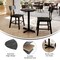 Flash Furniture Commercial 24" Black Faux Marble HPL Tabletop with Black Table Height X Base ST-RD24-BKMAR-T2222-GG - alternate 2