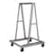 Pucel Double Sided A-Frame Truck, 35 in W x 40.5 in D x 65.5 in H, 6 in Casters, Light Blue D-AFT-6P - alternate 1