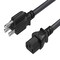 Sanoxy 2-PACK  1ft 14 AWG Universal Power Cord IEC320 C13 to NEMA 5-15P SNX-CBL-LDR-PW116-1201 - alternate 1