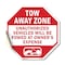 Signmission Tow Away Zone Unauthorized Vehicles, 18 Inch X 18 Inch, Vinyl Decal OC-D-18-321 - alternate 1