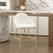 Manhattan Comfort Gracie Counter Stool  in White and Gold CS019-GWH - alternate 1