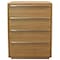 Homeroots 32" Natural Solid Wood Four Drawer Dresser 555429 - alternate 3