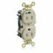 Leviton Straight Blade Receptacle, 5-15R, 15 A, 125V AC, Self-Grounded MRI15-I - alternate 1