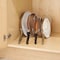 Interdesign Skillet Organizer, Steel, Chrome-Plated, 11 in L, 9.11 in W, 7.8 in H 48770 - alternate 2