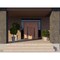Vdomdoors Front Exterior Prehung Aluminum Double Doors Ronex1055 Teak 2 Sidelights and Top Transom Mirrored RONEX1055DEXD-OAK-W14+72+14xH80+12-LH-I - alternate 2