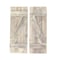 Homeroots Set Of Two Rustic Weathered Grey Wood Decorative Window Shutters, 2PK 380349 - alternate 1