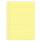 Ashley Productions Smart Poly PosterMat Pals Space Savers, 13'' x 9-1/2'', Yellow Notebook Paper, 10PK 97021 - alternate 2