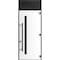 Vdomdoors Steel Door Dekton 0163 Ardesia Nero 96вЂќ/ Top Exterior Window Sidelite Entry Door Painted W36xH96+ DEKTON0163EXD-ARD-W36xH96+16-LH-I - alternate 2