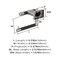Amerock Esquire Brushed Nickel/Oil-Rubbed Bronze Contemporary Single Post Toilet Paper Holder BH26617G10ORB - alternate 2