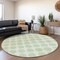 Homeroots 8' Mint Green And Ivory Round Polka Dot Washable Indoor Outdoor Area Rug 614919 - alternate 4