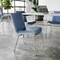 Flash Furniture HERCULES Heavy Duty Navy Vinyl Stack Chairs, 4PK 4-XU-60153-NVY-VYL-GG - alternate 4