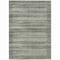 Homeroots 3' X 5' Pewter And Charcoal Striped Washable Indoor Outdoor Area Rug 631503 - alternate 4