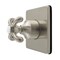 Kingston Brass Single-Handle Six-Way Diverter Valve with Square Trim Kit, Brushed Nickel KS4048TX - alternate 1