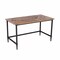 Homeroots 53" Natural And Black Writing Desk 402059 - alternate 6