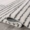 Jonathan Y Petra Abstract Stripe Geometric Shag White/Gray 5 ft. x 8 ft. Area Rug MOH407A-5 - alternate 3