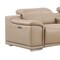 Homeroots Beige Leather Modular L Shaped Eight Piece Corner Sectional With Console 643913 - alternate 2