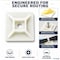 Kable Kontrol Adhesive Cable Tie Mounts, 1" Sq, Natural Nylon, PK100 CT280 - alternate 3
