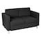 Office Star Products Pacific Love Seat, Black PAC52-R107 - alternate 1