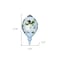 Homeroots Ice Skating Shamrock Snowman Hand Painted Mouth Blown Glass Ornament 477527 - alternate 3