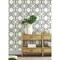 York Wallcoverings Sawgrass Trellis White and Blue Wallpaper TC2634 - alternate 2