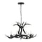 Jonathan Y Eldora 26" 4-Light Rustic Farmhouse Adjustable Resin Antler LED Chandelier, Black JYL6301D - alternate 3