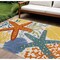 Homeroots 6' X 9' Blue Yellow And Orange Starfish Indoor Outdoor Area Rug 546829 - alternate 6