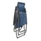 Homeroots 30" Blue and Gray Steel Outdoor Zero Gravity Chair with Blue Cushion 320649 - alternate 5