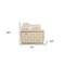 Homeroots 70in Beige And Gold Italian Leather Love Seat 551601 - alternate 7