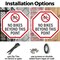Signmission No Bikes Beyond This Point, 10 Inch X 10 Inch, Aluminum Metal Signs OC-A-10-75 - alternate 2