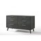 Homeroots 51" Grey Wash Solid Wood Six Drawer Double Dresser 473120 - alternate 2