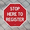 Signmission Stop Here to Register, 10 inch X 10 inch, Aluminum Metal Signs, 2PK OC-A-2PACK-10-336 - alternate 4