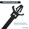 Kable Kontrol Winged Push Mount Cable Zip Ties, 4 in L, 0.83 in Max Bundle Dia., Black, Nylon 6-6, 100 PK wpmt-04-18-100-bk - alternate 5