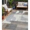 Homeroots 5' X 8' Taupe Gray And Ivory Geometric Washable Indoor Outdoor Area Rug 617999 - alternate 1