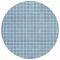 Homeroots 8' Denim Blue And Ivory Round Geometric Washable Indoor Outdoor Area Rug 614739 - alternate 3