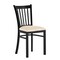 Flash Furniture HERCULES Black Ladder Back Metal Restaurant Chair - Tan Vinyl Seat XU-DG-6Q2B-VRT-TNV-GG - alternate 1