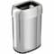 Hls Commercial 13 gal Oval Trash Can, Silver, Open Top, Stainless Steel, 11.5 in HLS13STV - alternate 1