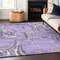 Homeroots 3' X 5' Lavender Lilac And Purple Geometric Washable Indoor Outdoor Area Rug 589398 - alternate 3
