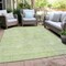 Homeroots 10' X 14' Lime Green Gray And Ivory Geometric Washable Indoor Outdoor Area Rug 594568 - alternate 3