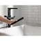 Delta Ara Single Handle Floor Mount Channel Spout Tub Filler Trim with Hand Shower T4768-BLFL - alternate 2